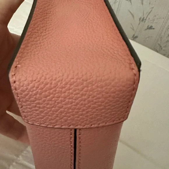 Michael Kors Micro Mini Pink Leather Tote with Crossbody Strap
